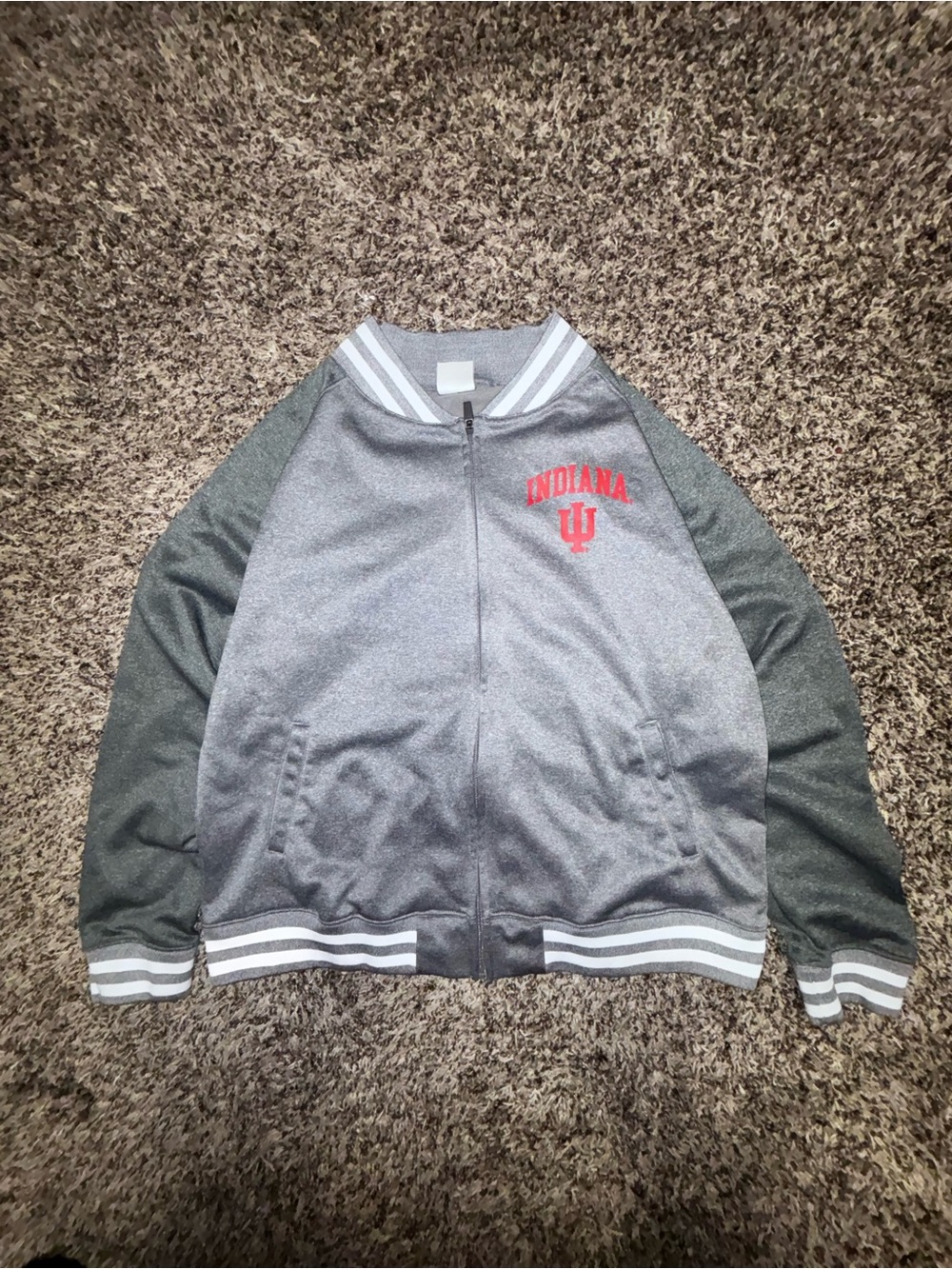 Knights Apparel Gray Sweatpants with White-Striped Waistband